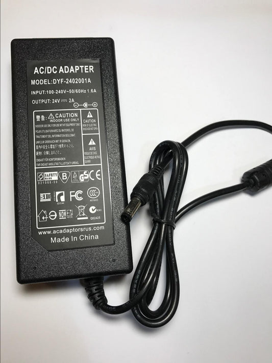 Replacement for APD AC Adapter Model No DA-42H24 DC Output 24Vdc 1.75A 091438-11