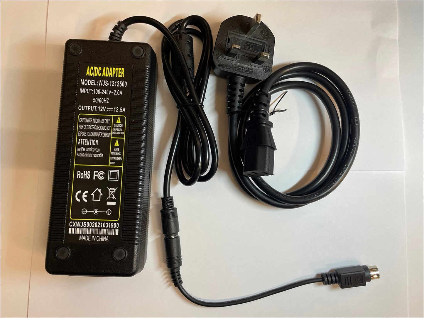 Replacement 12V 12.5A AC Adaptor for LaCie 5big 301532 301532U NAS Network Drive