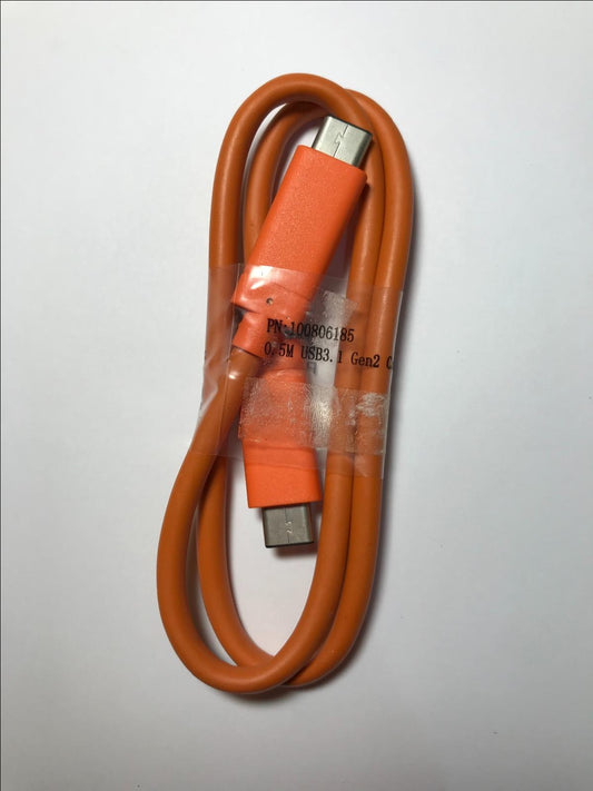 Genuine Orange USB-C 0.5M USB3.1 Gen2 Cable for LaCie Rugged Portable Hard Drive