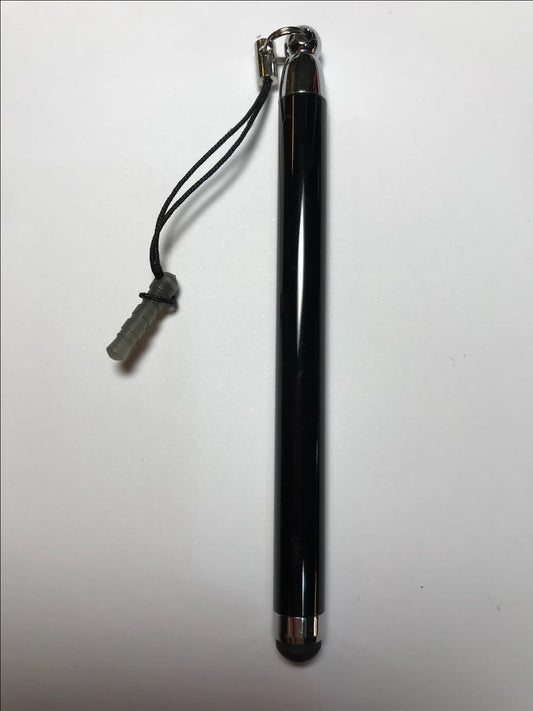 Black Stylus Touch Screen Pen for Tablet PC / Ipad with Headphone Jack Storage