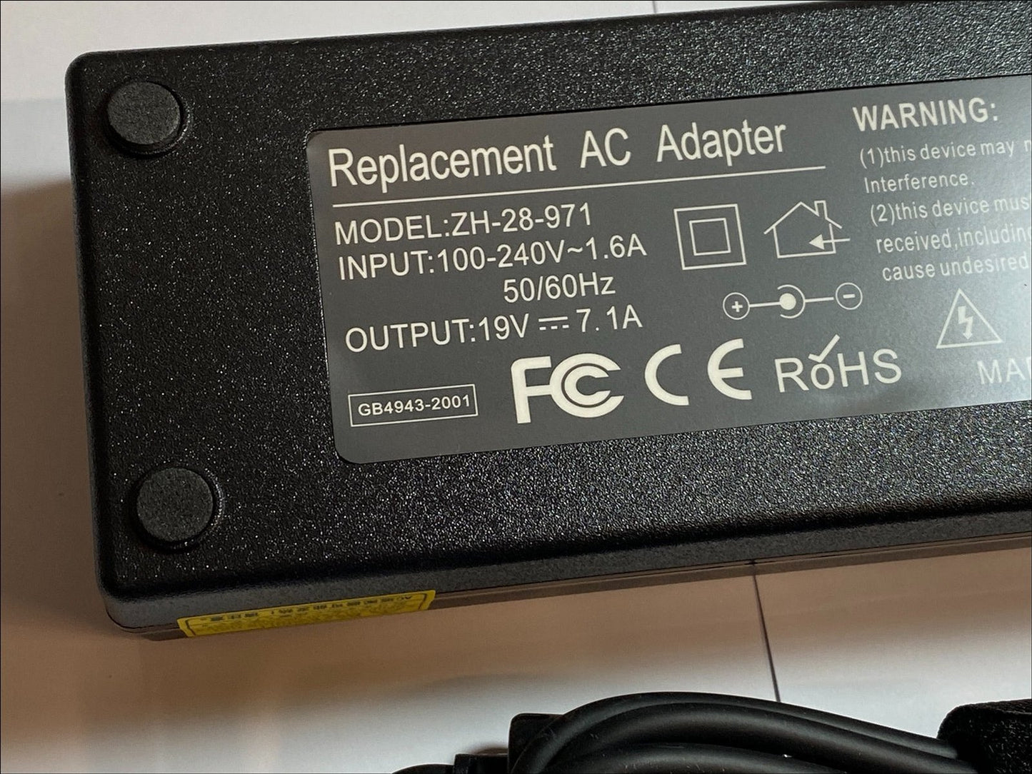 Replacement for 19V 6.32A Switching Power Adaptor AC-DC FSP Group FSP120-AAA