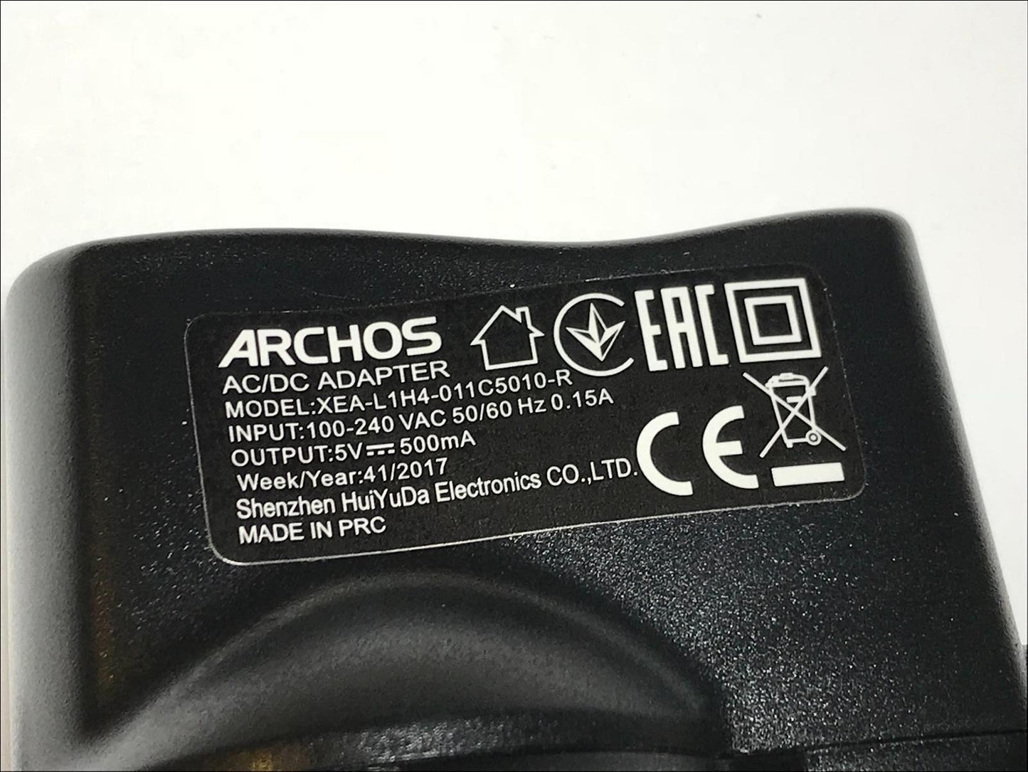 Genuine AC/DC Adapter model XEA-L1H4-011C5010-R 5V 500mA ARCHOS Access 18F Phone