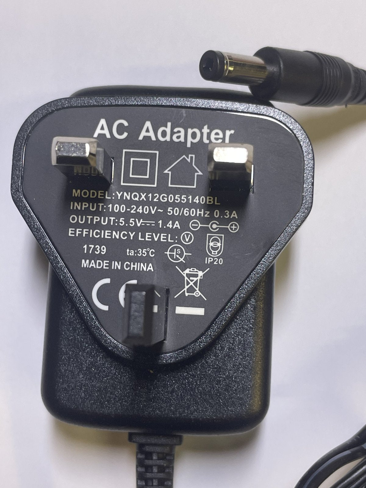 Replacement for 5.5V PNLV233EKX AC Adaptor Power Supply for Panasonic KX-TGD323E