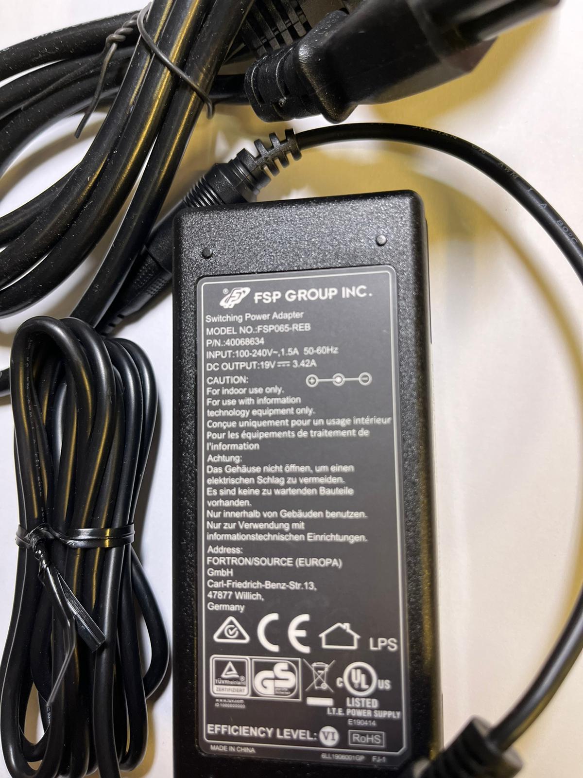 Replacement for 19V 3.42A AC Adapter Power Supply API5AD17 for EPOS Till Screen