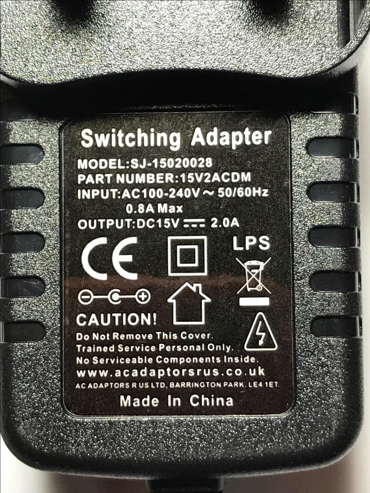 UK Replacement for HON-KWANG I.T.E Power Supply HK-AJ-150A120-CP 15V 1.5A