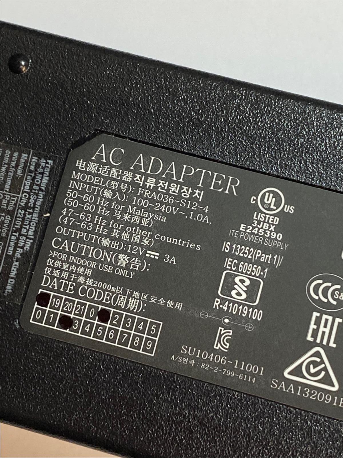 12V 2.5A AC-DC Switching Adaptor Power Supply with 6.3mm x 2.7mm Connector