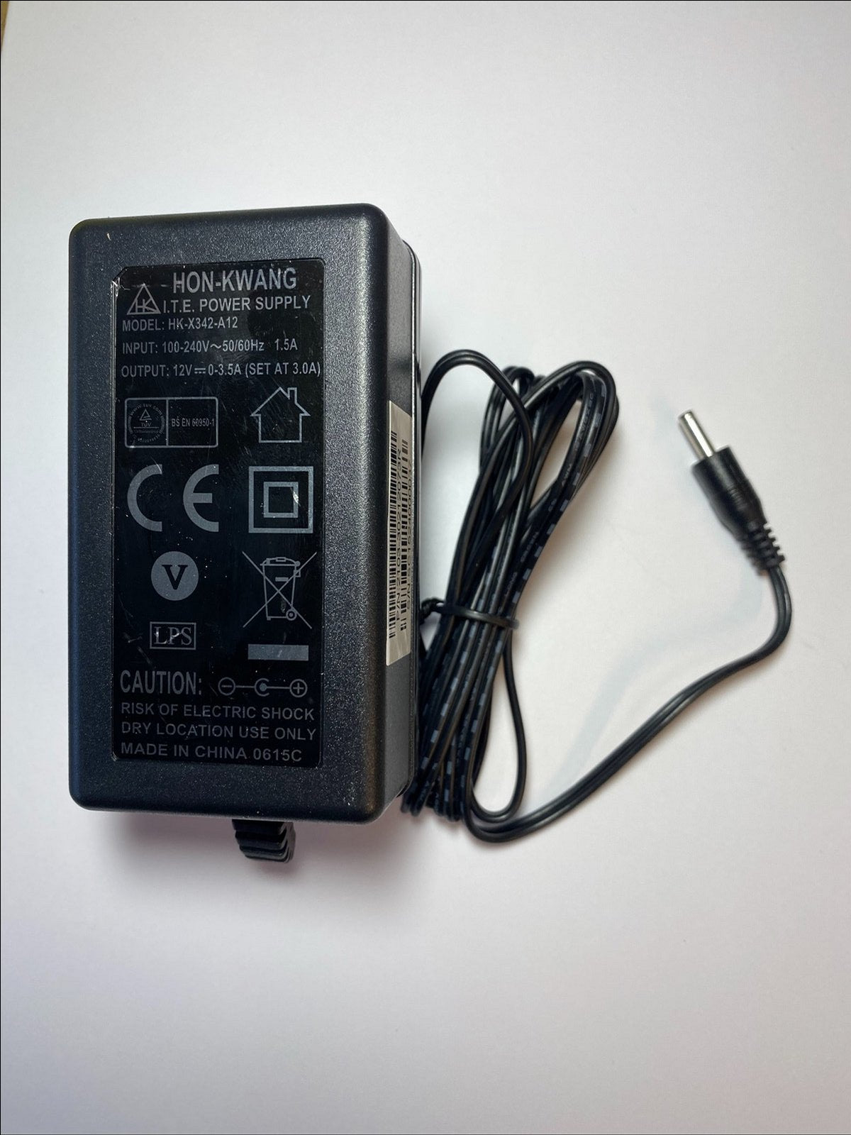 Replacement for 12V 3A AC-DC Adaptor Charger for Fusion S15 15.6" Laptop