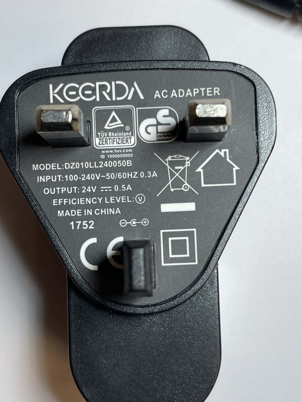 Replacement for 24V 0.5A AC Adapter Model Jodeway JOD-S-240050ZN