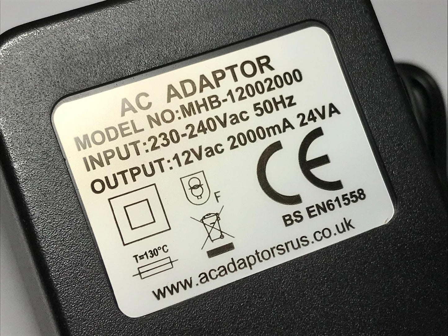 Replacement for 12V ~ 1700mA 20.4VA AC/AC Adaptor NF-120204 Power Supply UK Plug