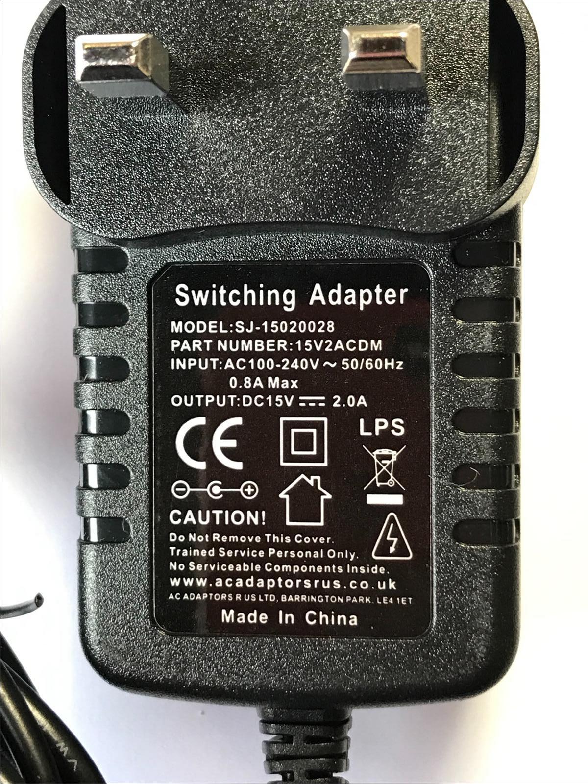 Replacement for 15.0V 1.4A 15V AC Adapter PS73BR PA-1210-1ABU UK Plug