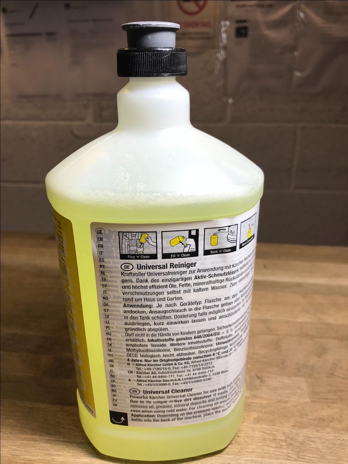 GENUINE KARCHER UNIVERSAL CLEANER PLUG N CLEAN BOTTLE 1L 6.295-752.0 5.395-978.0