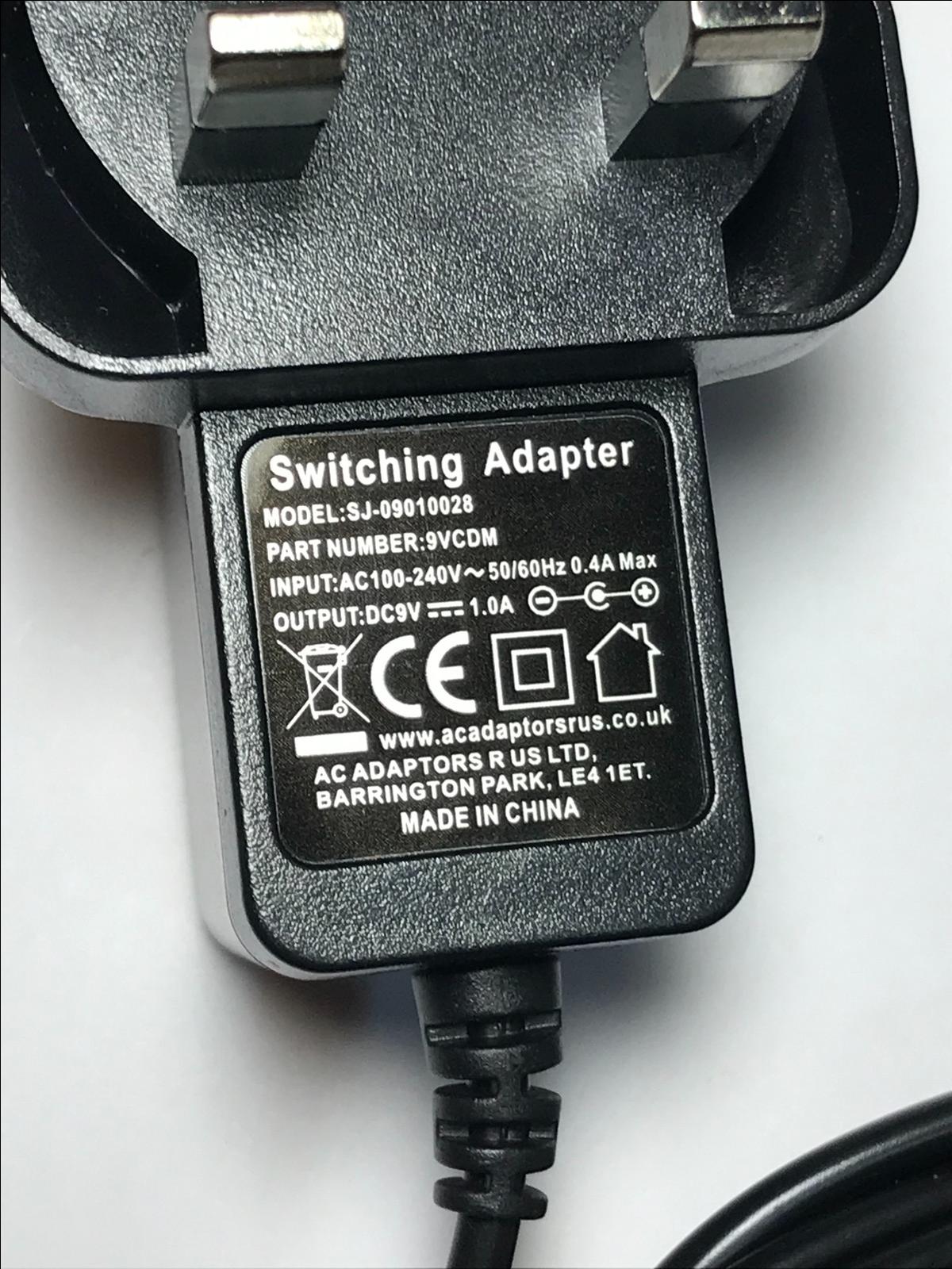 Replacement 9V AC Power Adaptor for Novag Alto art no 8210 Electronic Chess Set