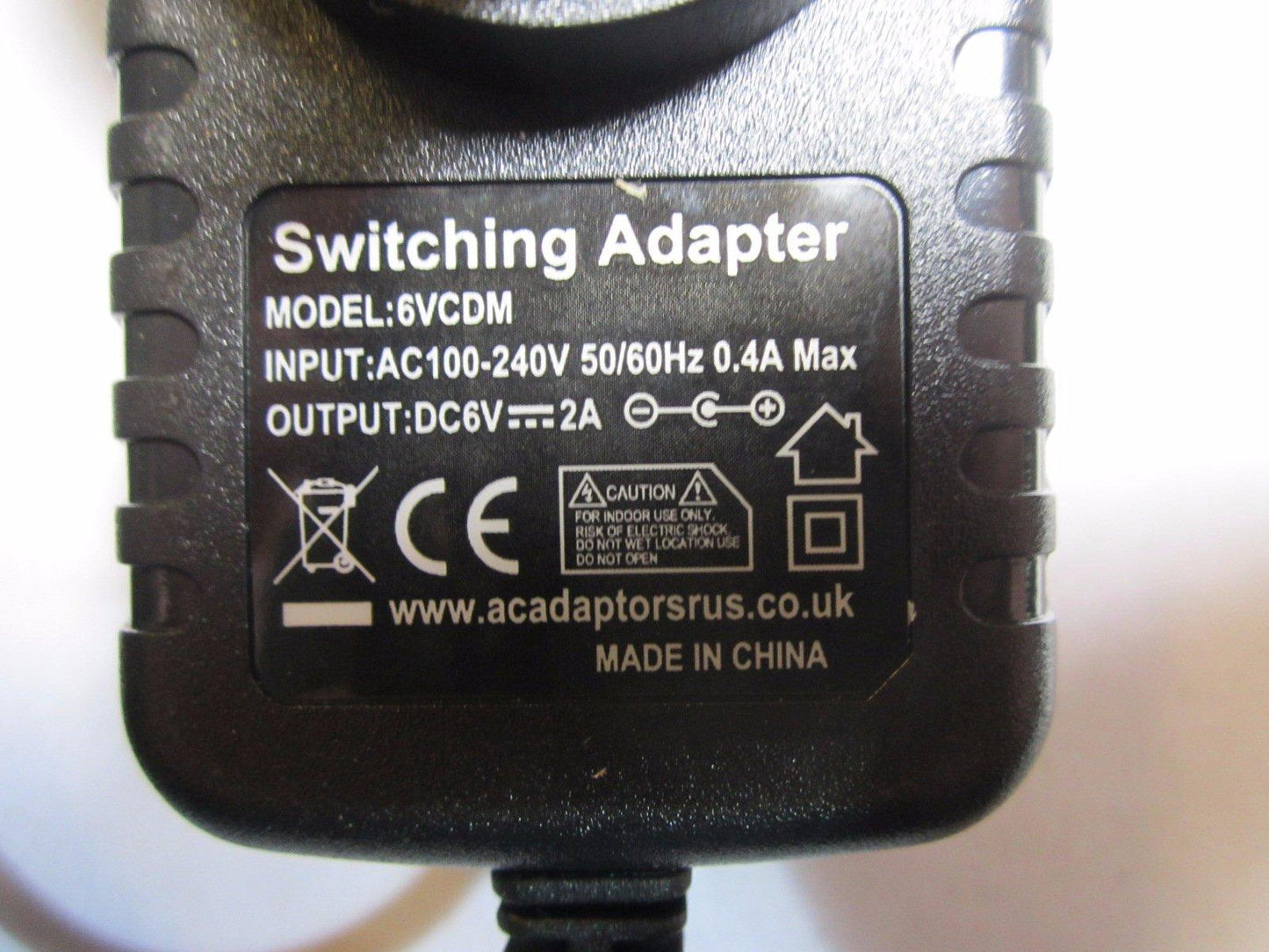 Replacement for 6V DC6V 500mA AC Adaptor for HB-DC6V500 used on Weighing Scales