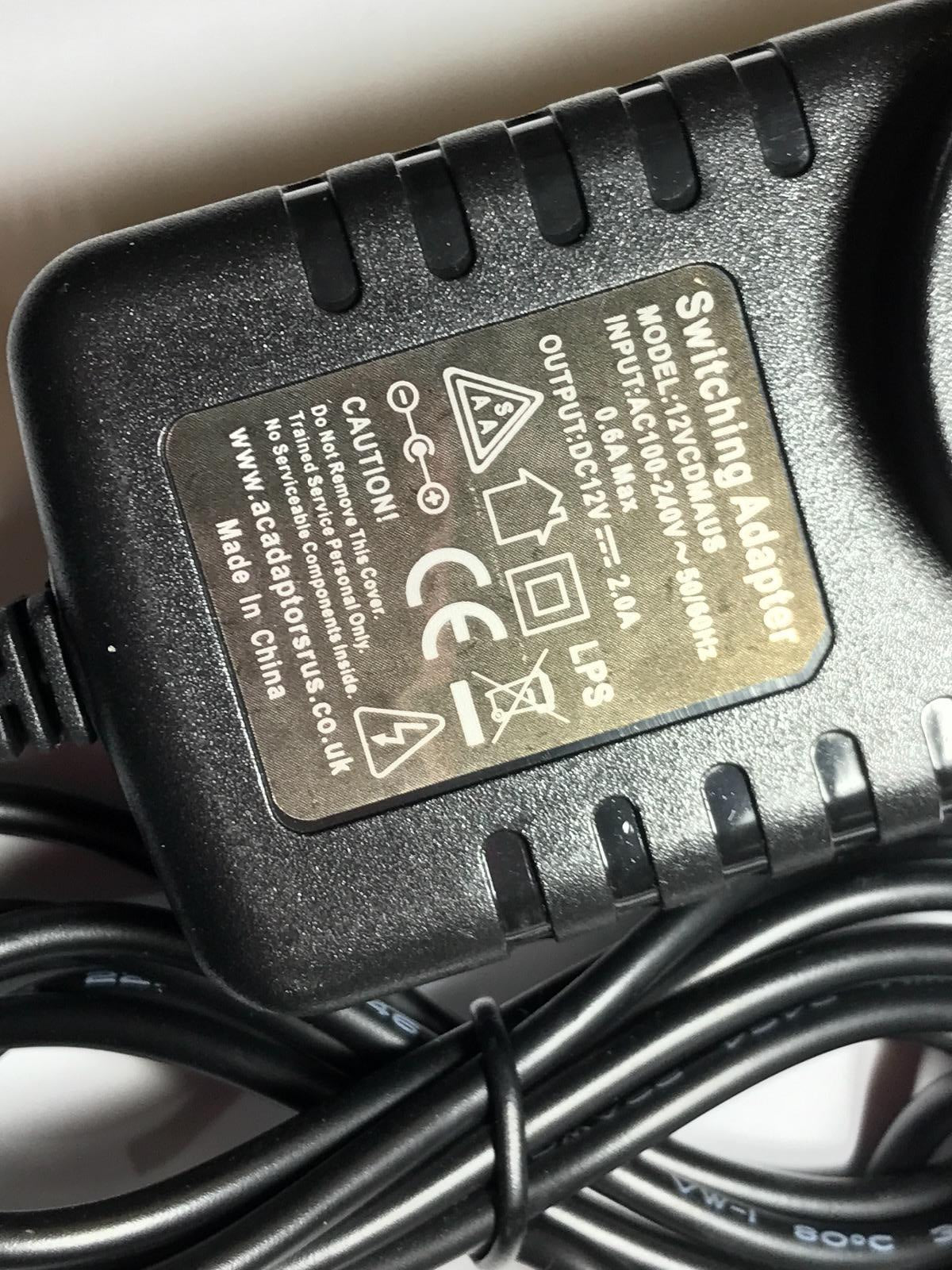 AUS AU APD WA-24E12 AC ADAPTOR HD HARD DRIVE POWER SUPPLY