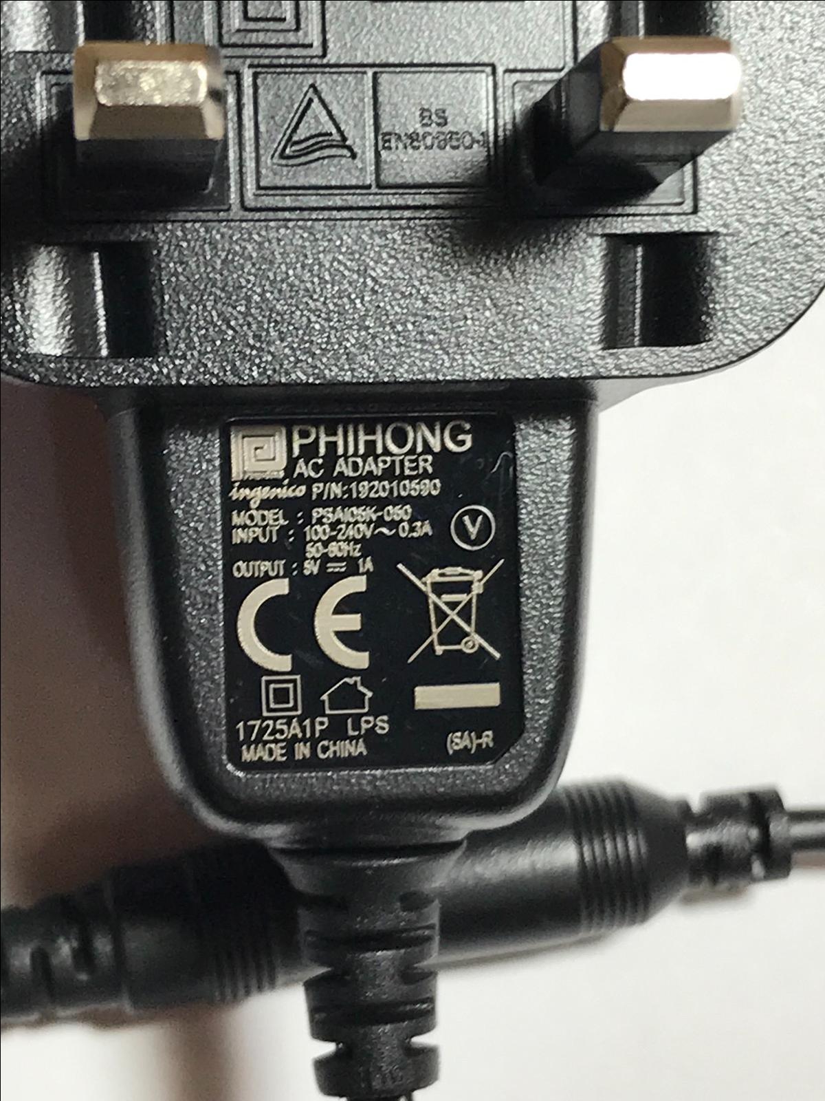 Replacement for 5V 600mA 0.6A 5ESP 5E-AD050060-B AC Power Adaptor Charger