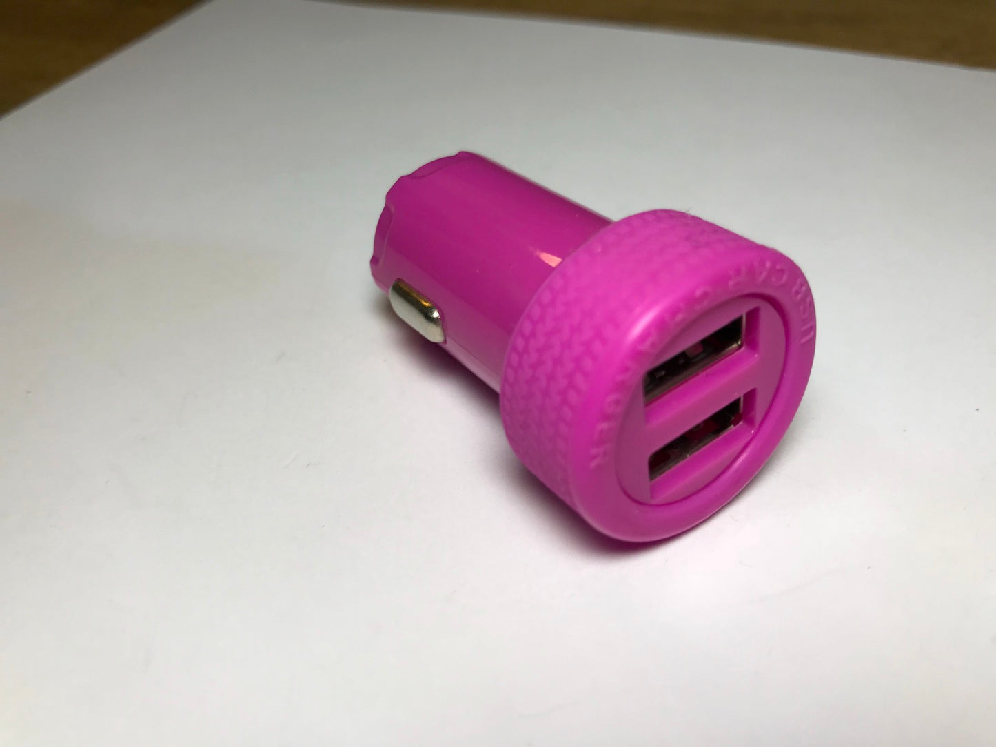 PURPLE 12V-5V 3A 3000mA Double USB Car Charger Power Supply Fag Lighter Socket