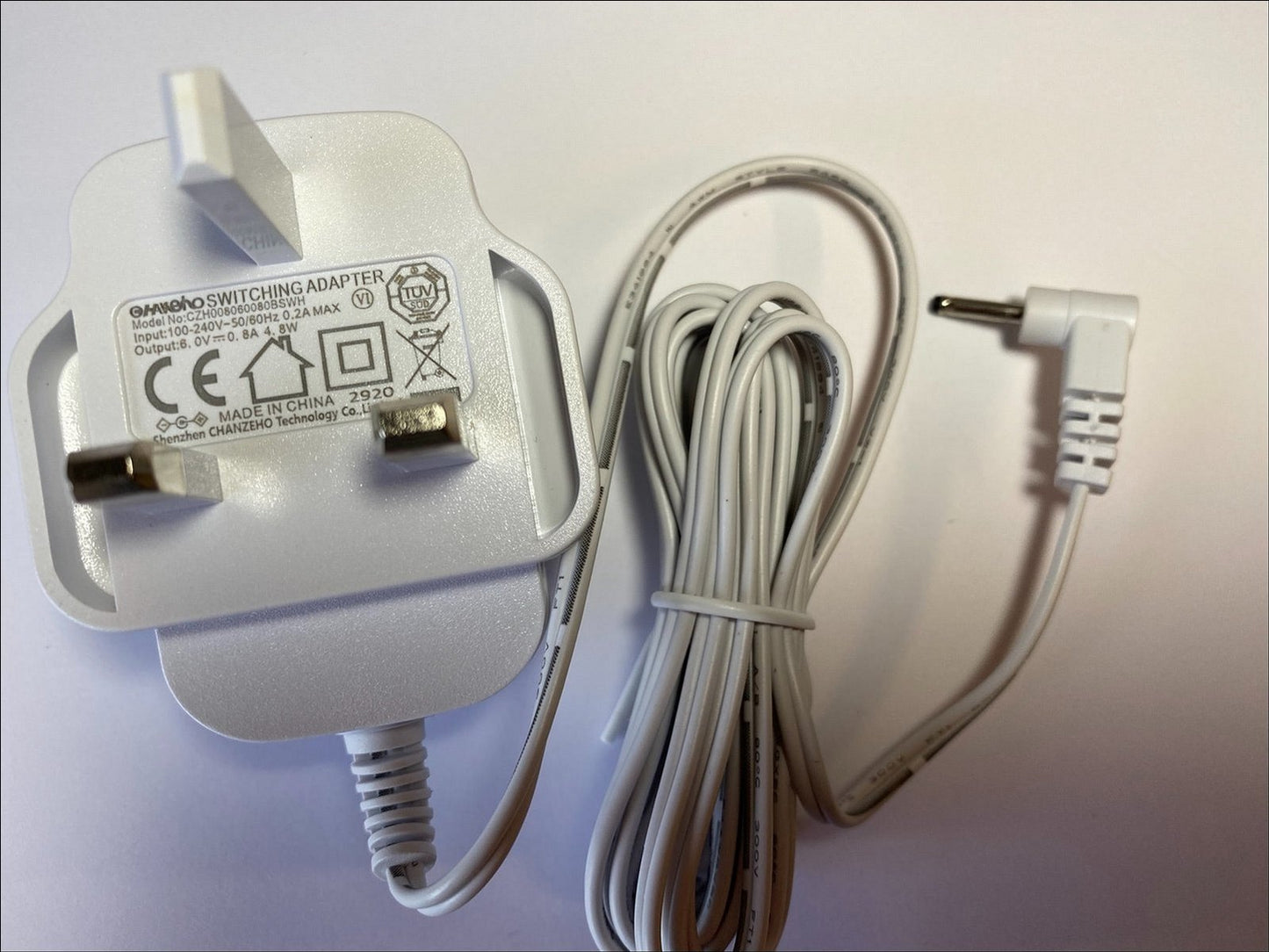 Replacement White 6V AC-DC Adapter Charger for MBP36 Baby Monitor Parents Unit