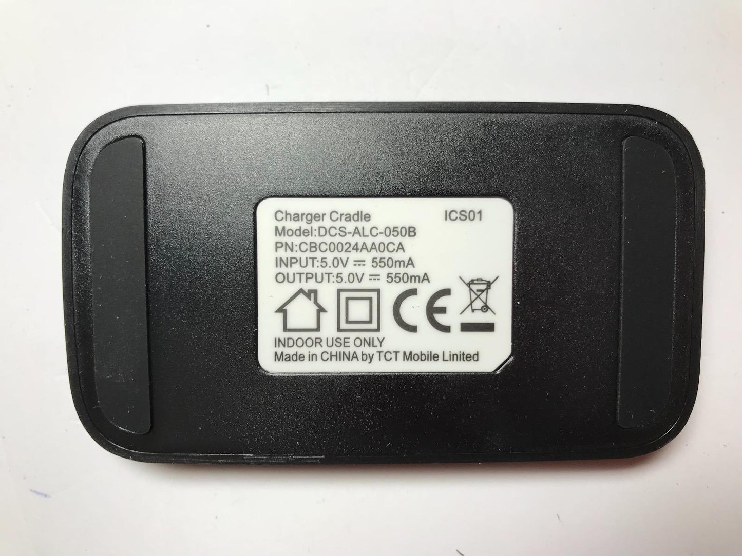 Genuine Charger Cradle ICS01 model DCS-ALC-050B PN:CBC0024AA0CA 5.0V 550mA