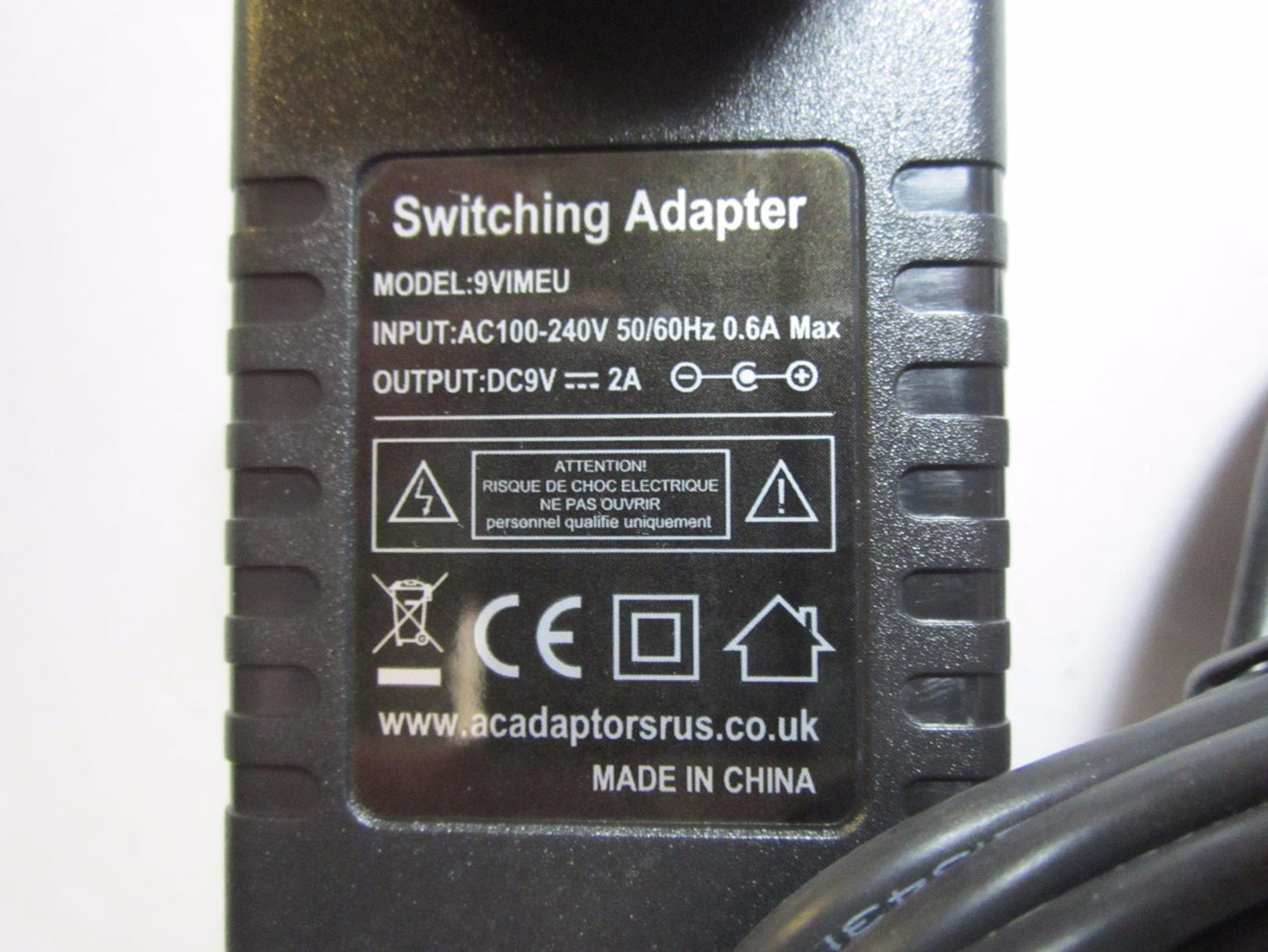 EU Replacement for 9V 100mA AC Adaptor ED35080900106 for Babyphone A014004