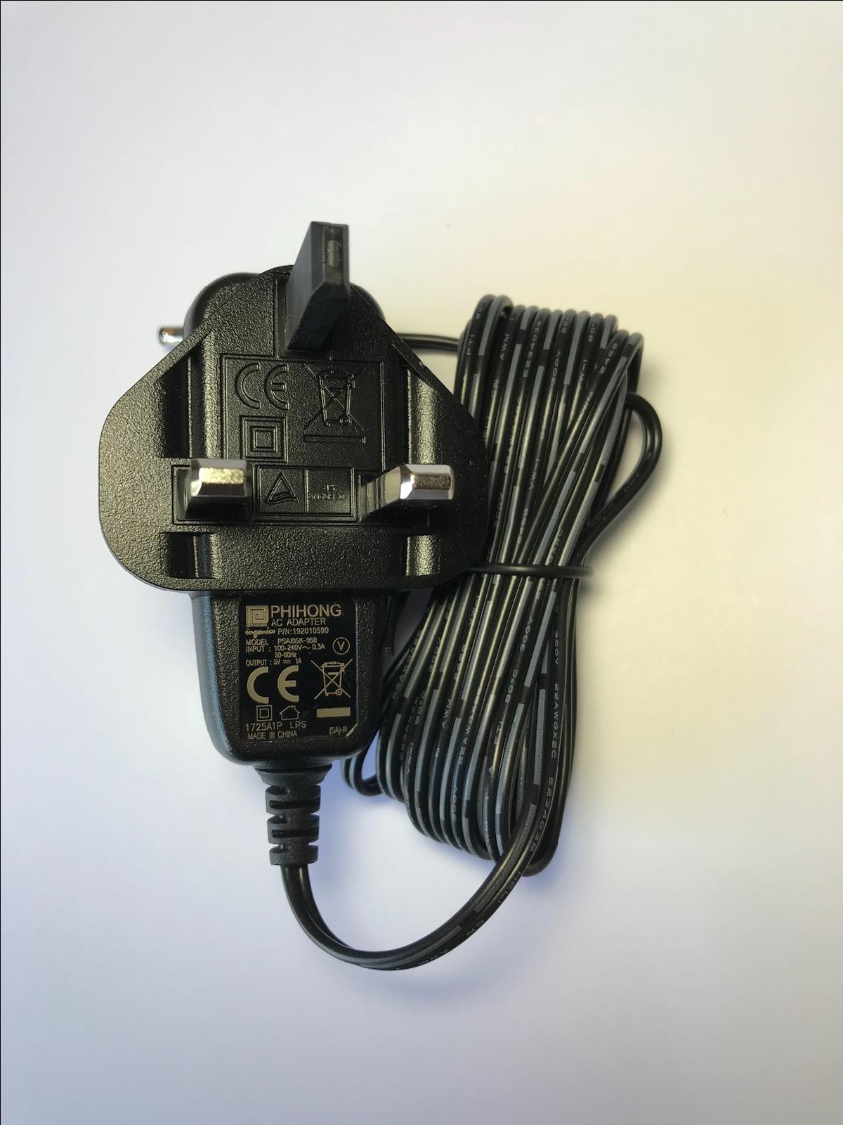 Replacement Switching Power Supply Charger 5.0V 1000mA S006MB0500100 5V 1A