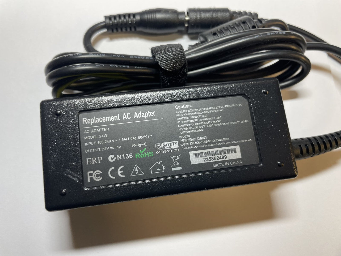 Replacement for DC 24V 1000mA AC Adaptor for model HG-T16C240100B