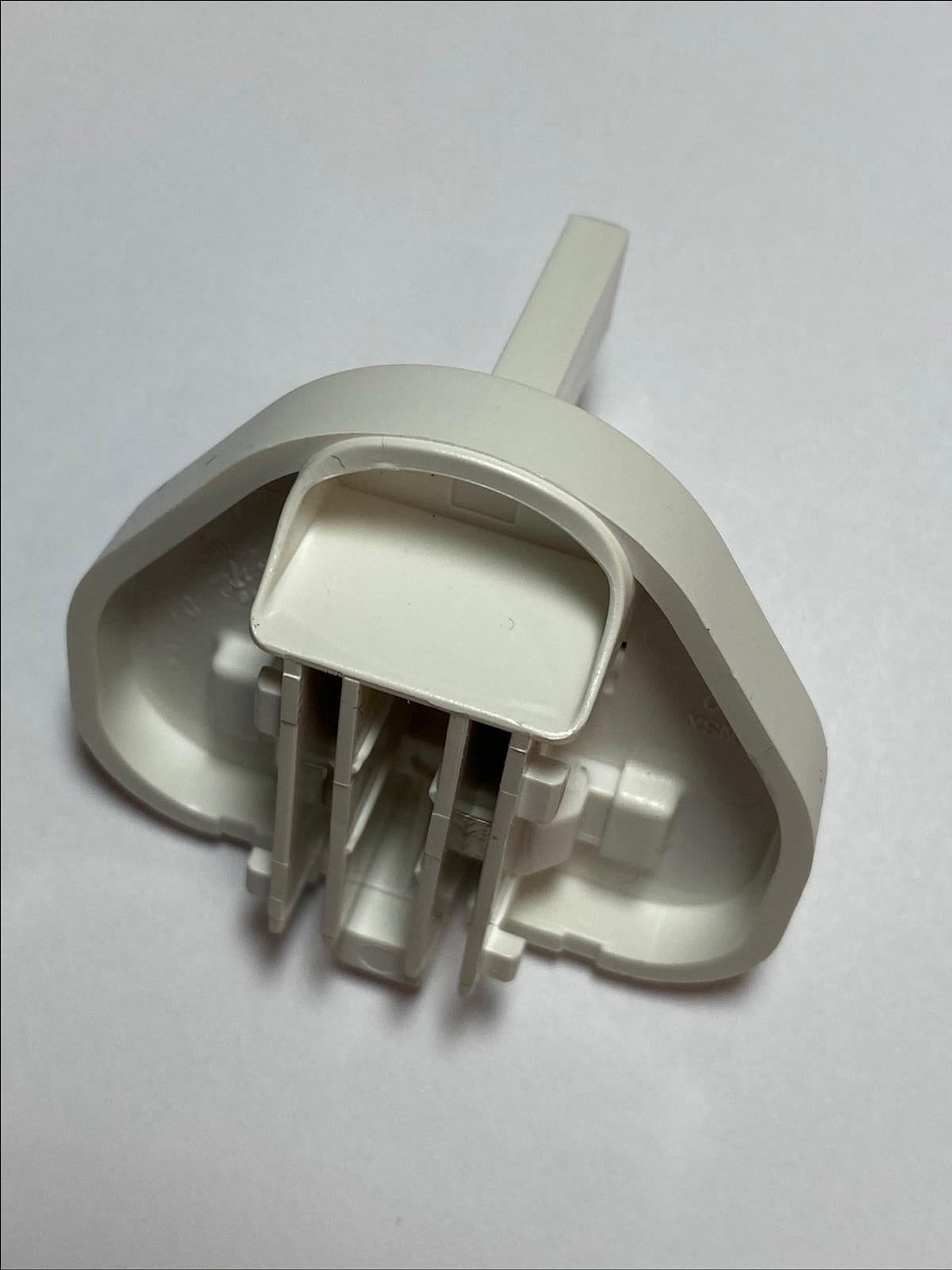 White UK Slide Attachment Plug for APD 12.0V 3A WA-36N12R APD2-UK APD2UK