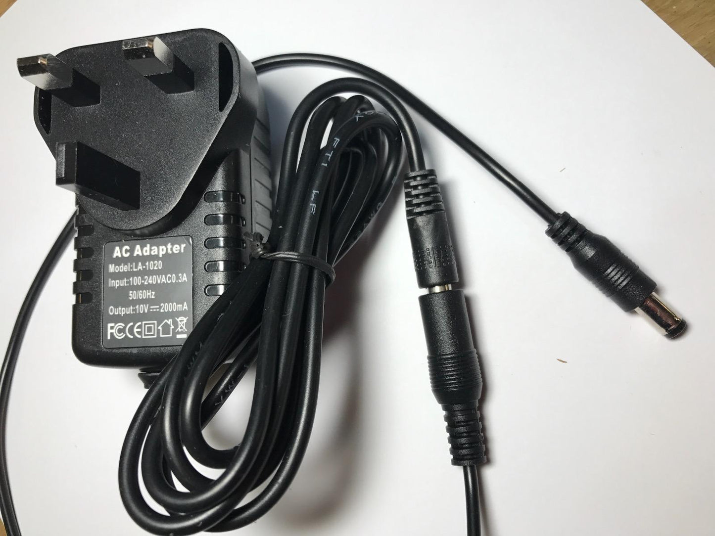 Replacement 10V 0.5A 1A 1.5A 2.0A AC-DC Adaptor Power Supply Negative Polarity