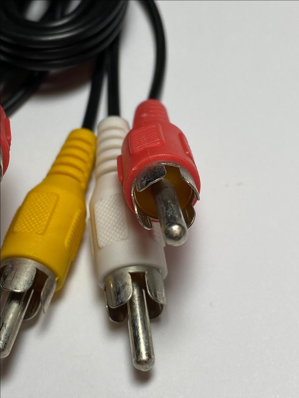 Double Ended 3x RCA Fono Cable Lead Red White Yellow for Easycap Capture Card