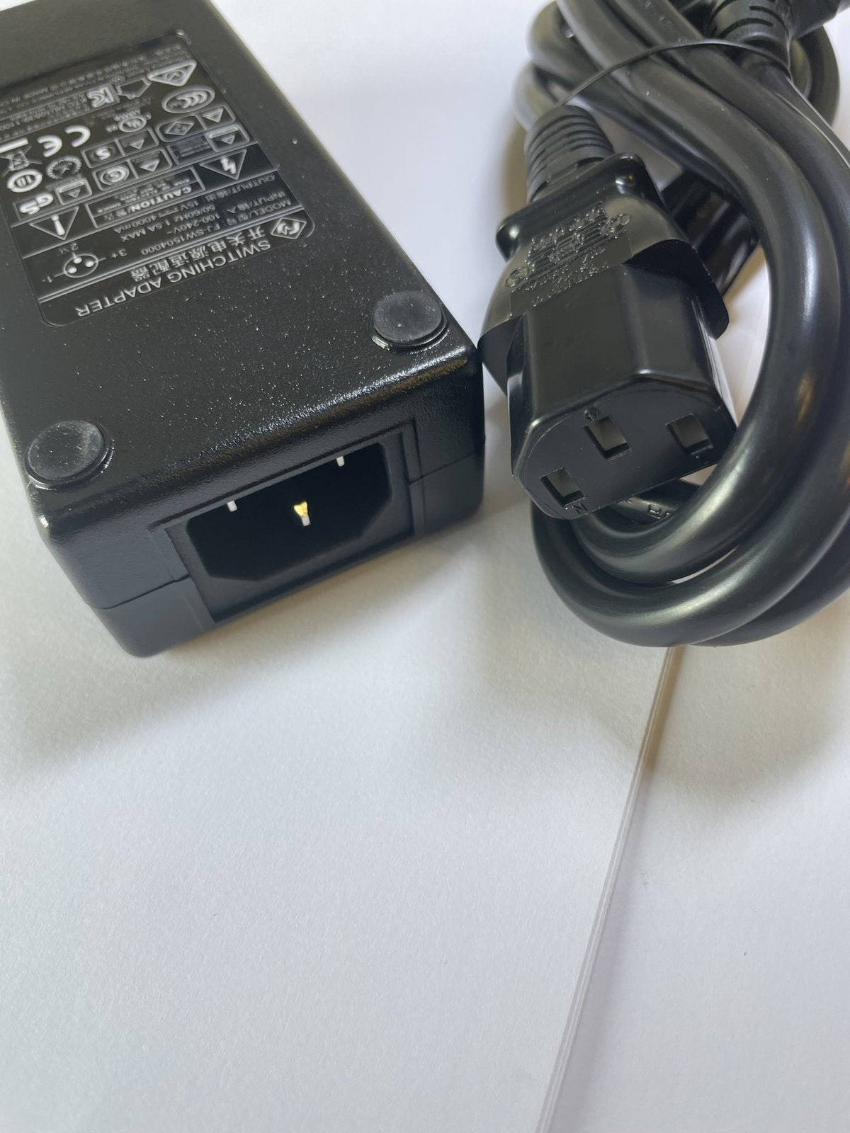 15V 4A AC-DC Switching Adaptor Charger 5.5mm x 2.1mm / 2.5mm with UK Lead