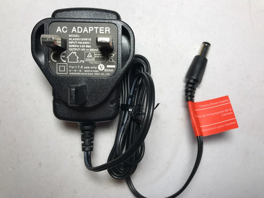 Replacement 12V 0.5A AC-DC Adaptor Power Supply for Model YH-1200500B