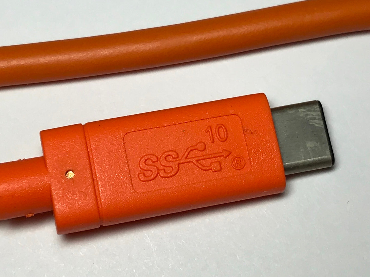 Genuine Orange Double USB-C Super Speed 3.1 2nd Gen Cable Lead for Lacie HDD