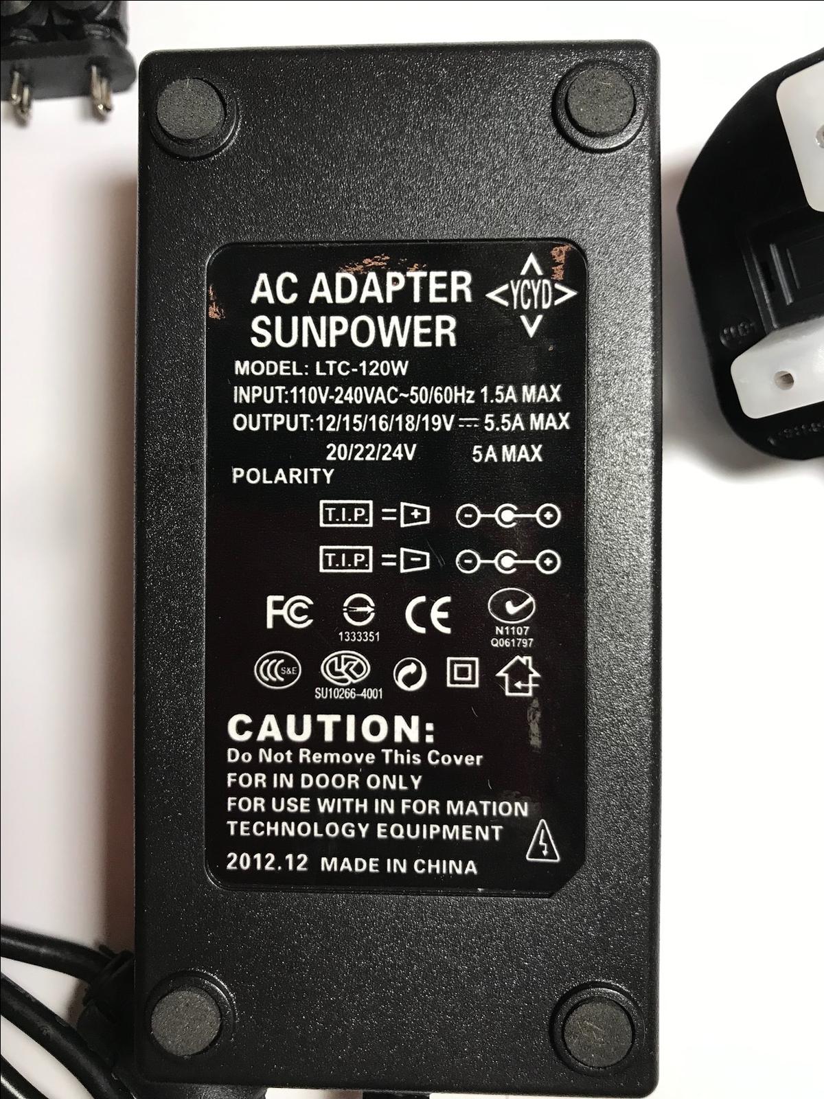 15V 3A 4A 4.5A AC-DC Adaptor Power Supply Universal Selection of Tips