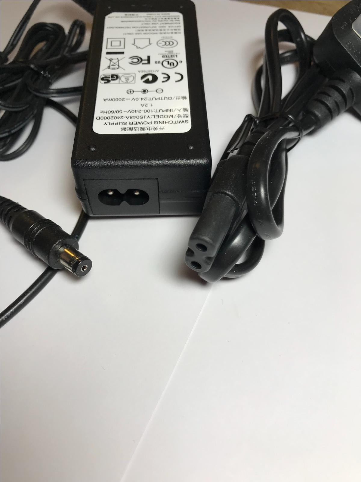 24V 2A AC-DC Adapter Power Supply for 25V LG SJ5 Soundbar System