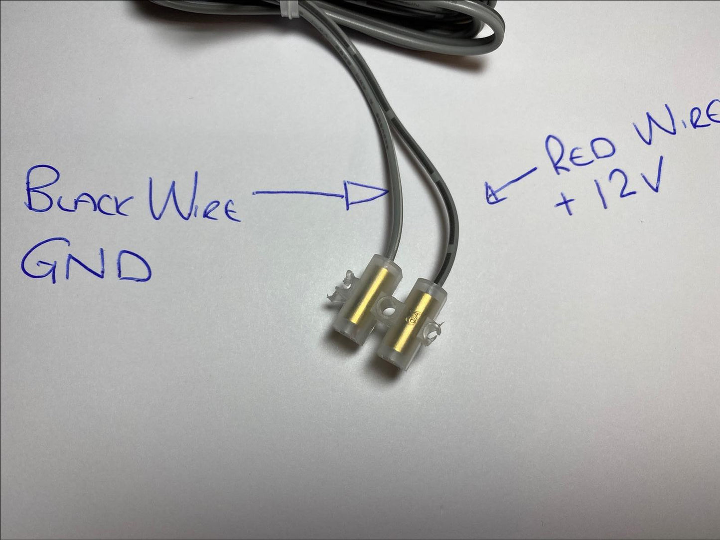 DIY Replacement with Bare End Wire Connector for 12V 500mA 0.5A AC-DC Adaptor