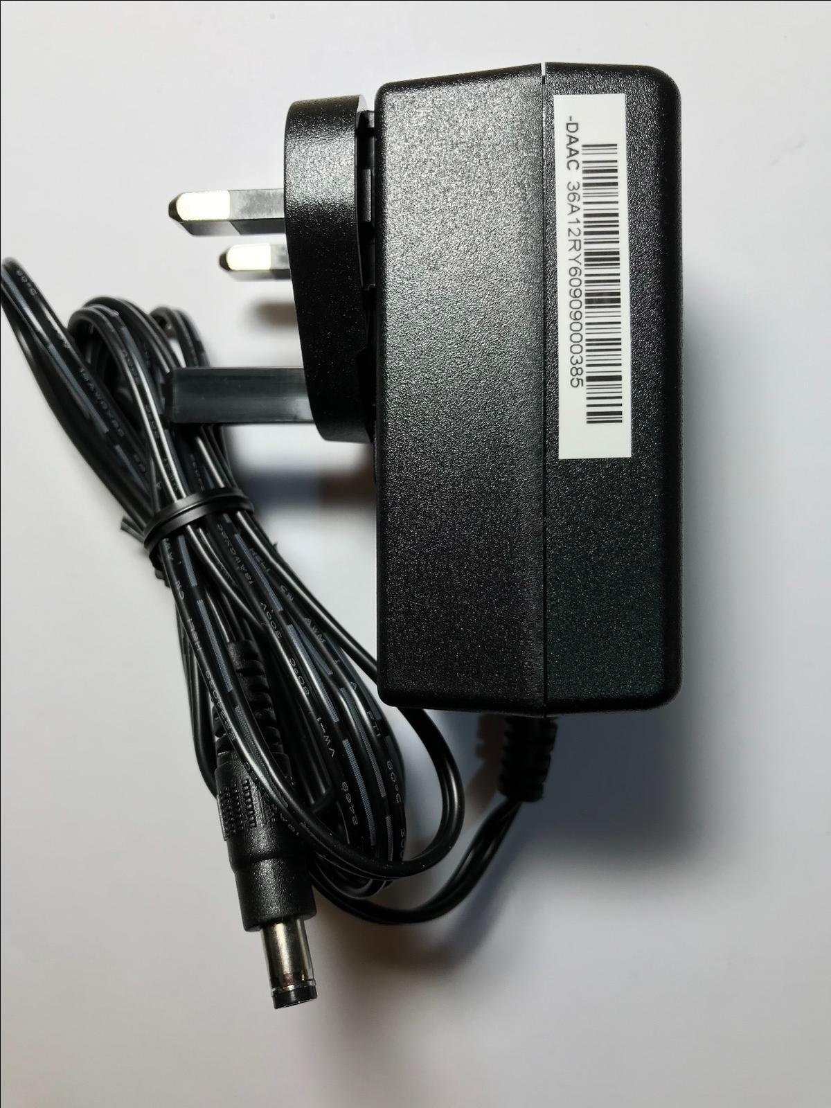 Genuine 12V 3A APD WA-36A12R I.T.E Power Supply AC-DC Adaptor UK Plug