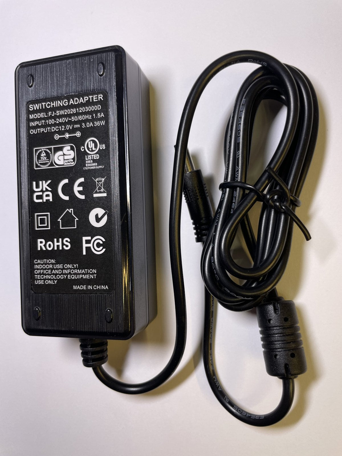 12V 3A Mains AC-DC Switching Adapter for Maxtor 300GB External Hard Drive