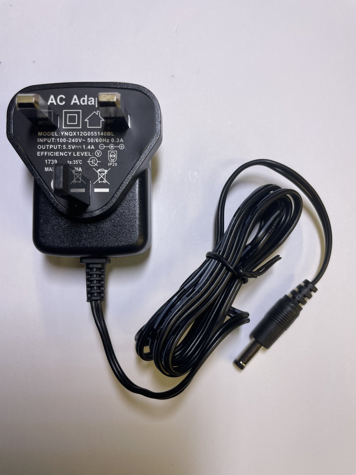 5.5V 500mA AC Adaptor Power Supply Charger for Panasonic KX-TGA807E Base Unit