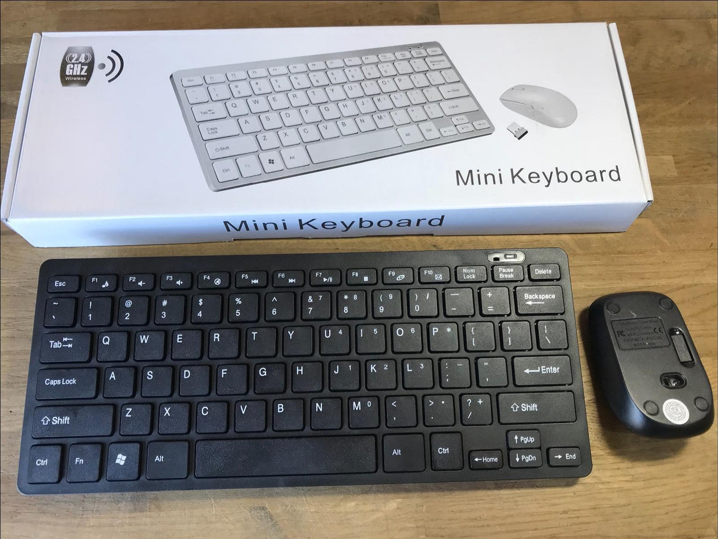 Black Wireless MINI Keyboard & Mouse Set for LG Smart TV English USA Layout