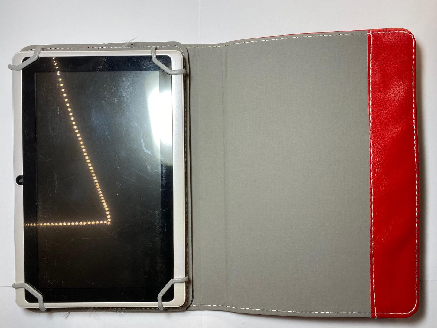 Red Multi Angle PU Leather Case/Stand for Ainol Novo 7" Flame/Fire Tablet PC